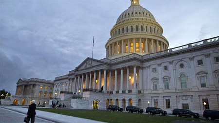 Điện Capitol, trụ sở quốc hội Mỹ.